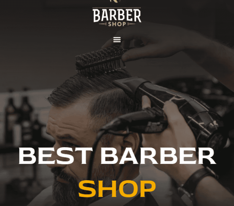 Elegant G Barber Shop Website