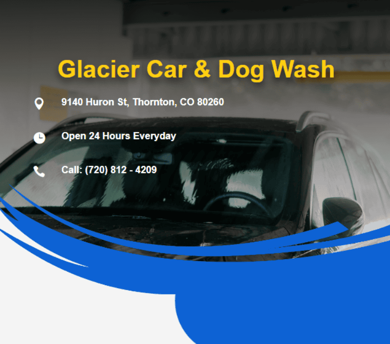 Glacier Car and Dog Wash Website