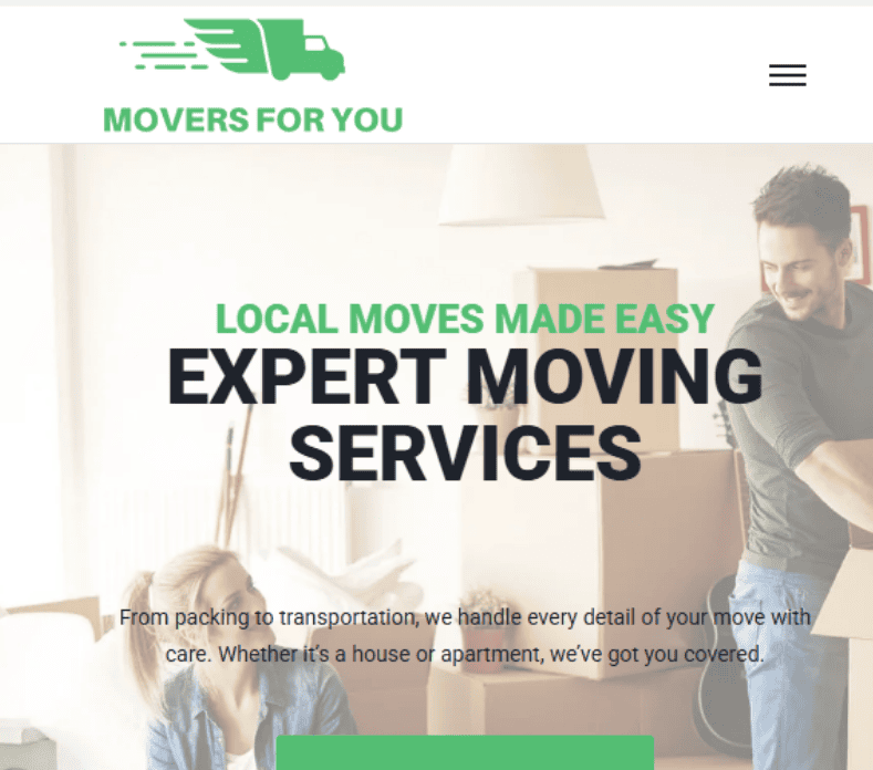 Movers For You Website